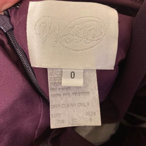 3 Plum Wtoo Bridesmaid Dresses Size 0, 4 & 14 - Picture 5 of 10